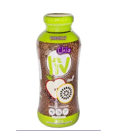 
Протеиновый напиток Чиа Лив яблоко и питхайя фруктовый сок с высоким содержанием белков и антиоксидантов 