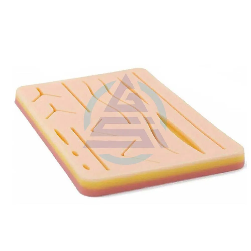 OEM черепно-кожи практика наложения швов из медицинского силикона 3 слоя Pad с имитацией человеческой кожи: модель обучения учебного оборудования