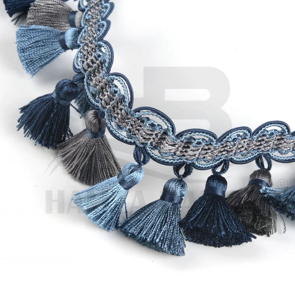 Tassel Curtain Fringe Braids For Curtains Trimmings, Beaded Fringe Curtain Trimming