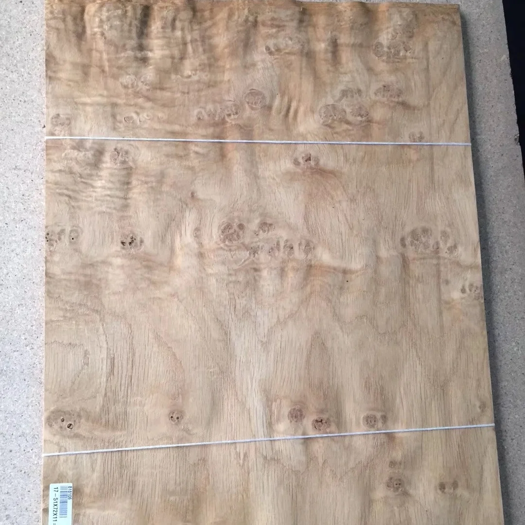 Exotic Oak Burl Veneer for Hotel Decoration