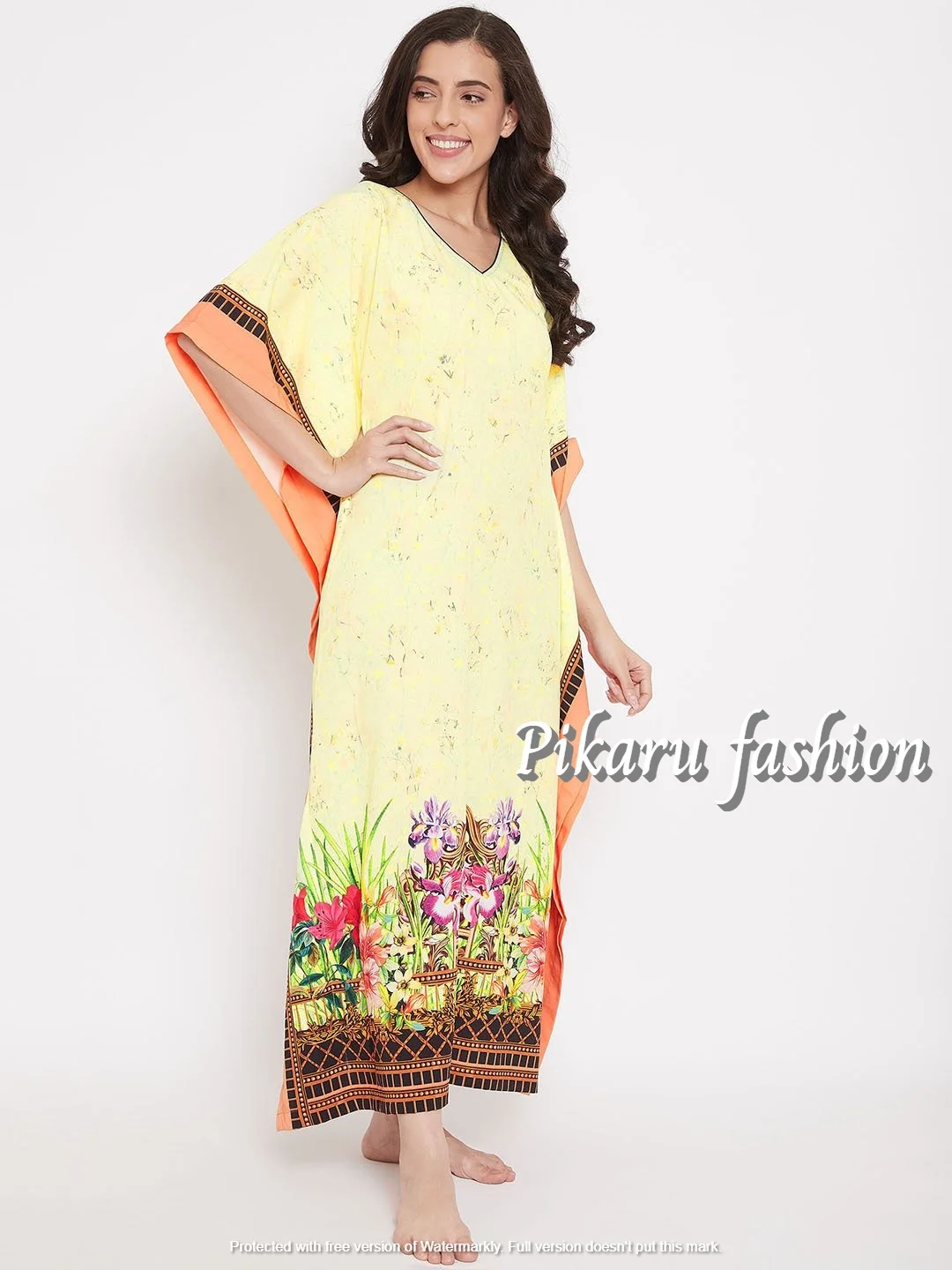 Summer Bohemian Fashion Plus Size Clothing Women Printing Maxi Dress Casual Cotton Cardigan Cover Up Dresses