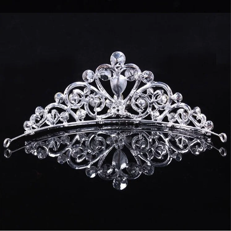 Couple Peacock Crown And Tiara Headpieces With Rhinestone For Bridal Wedding Accessories