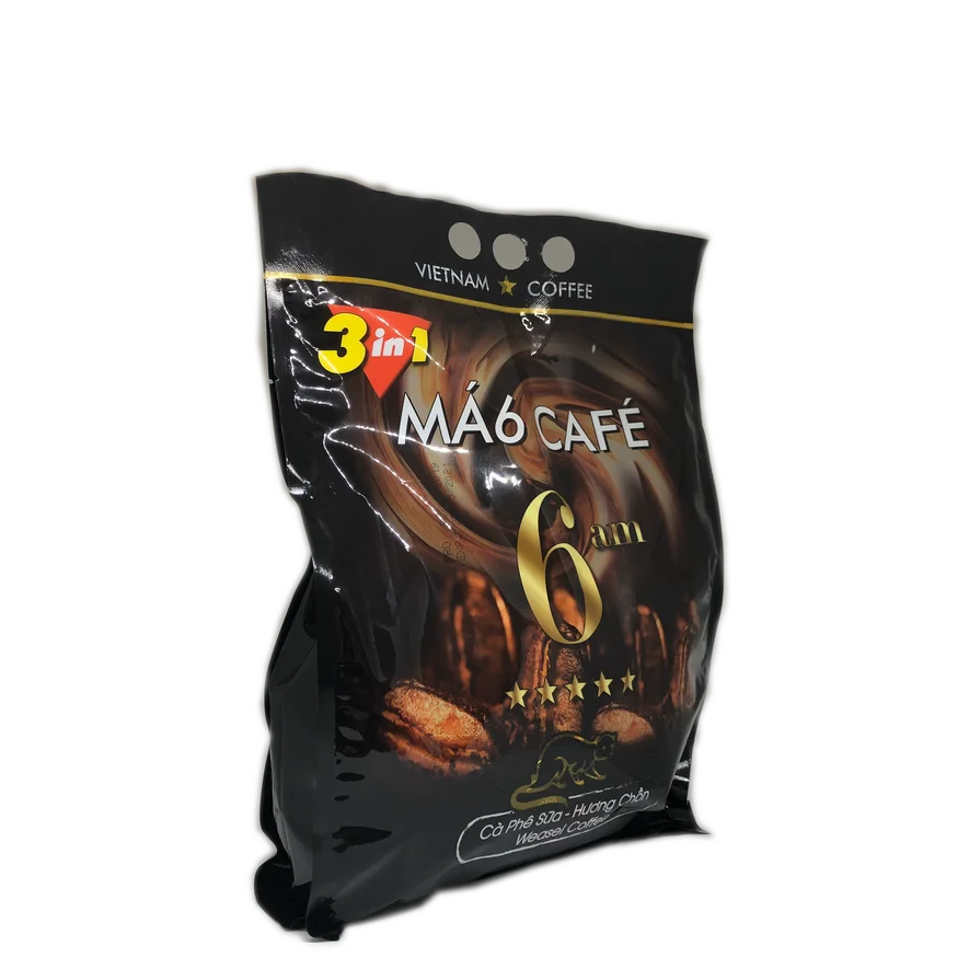 MA6 Manufacturer Milk Coffee Aroma MA 6 CAFE - 6:AM - MILK COFFEE 3 IN 1 - 50 Sachet