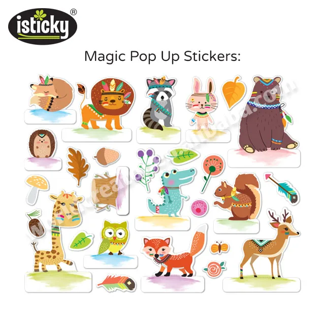 Forest 3D Books for children with TPR Sticker