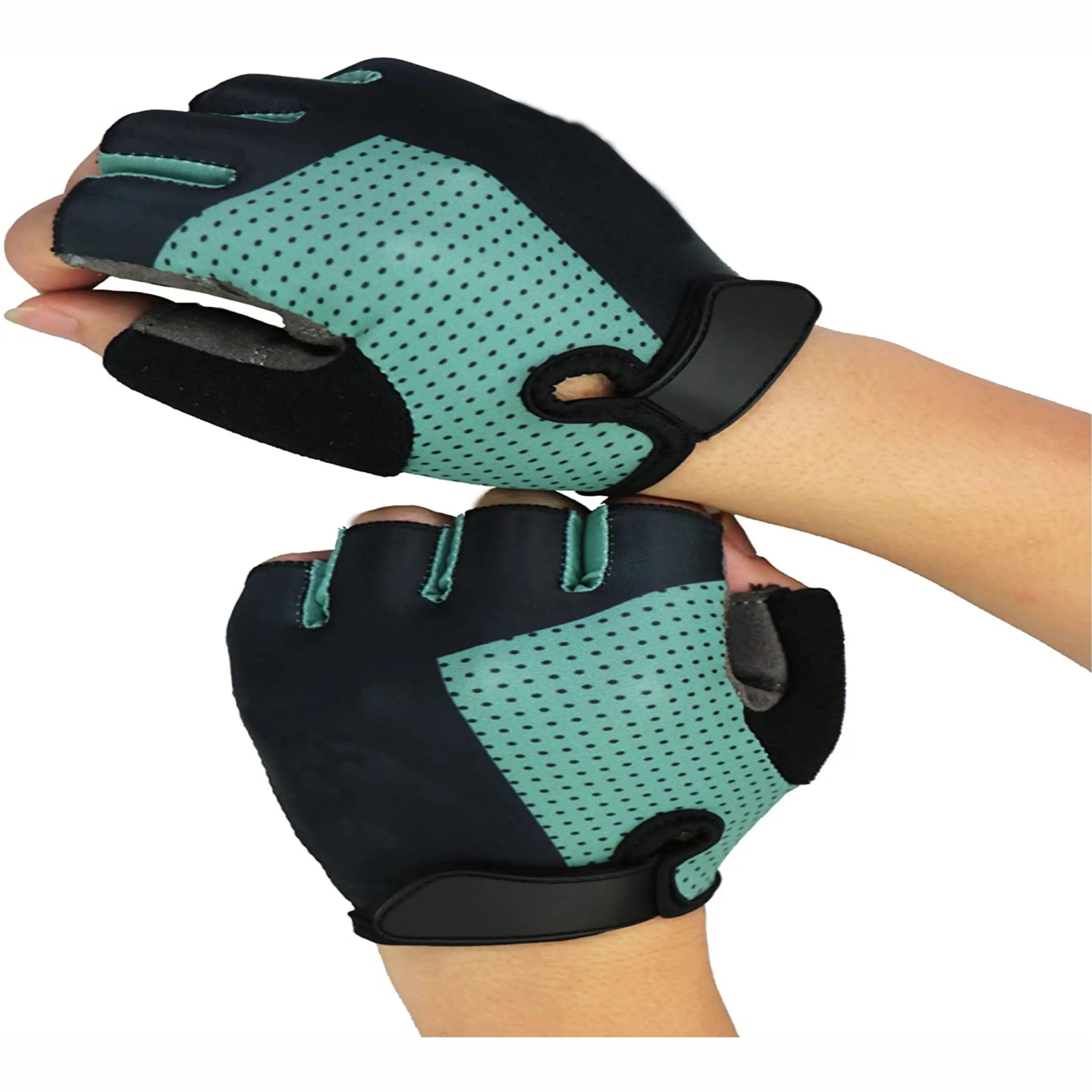 OEM Customized Best Customized Men Women Fingerless Bicycle Gloves Padded Cycling Bike Racing Riding Gloves Factory