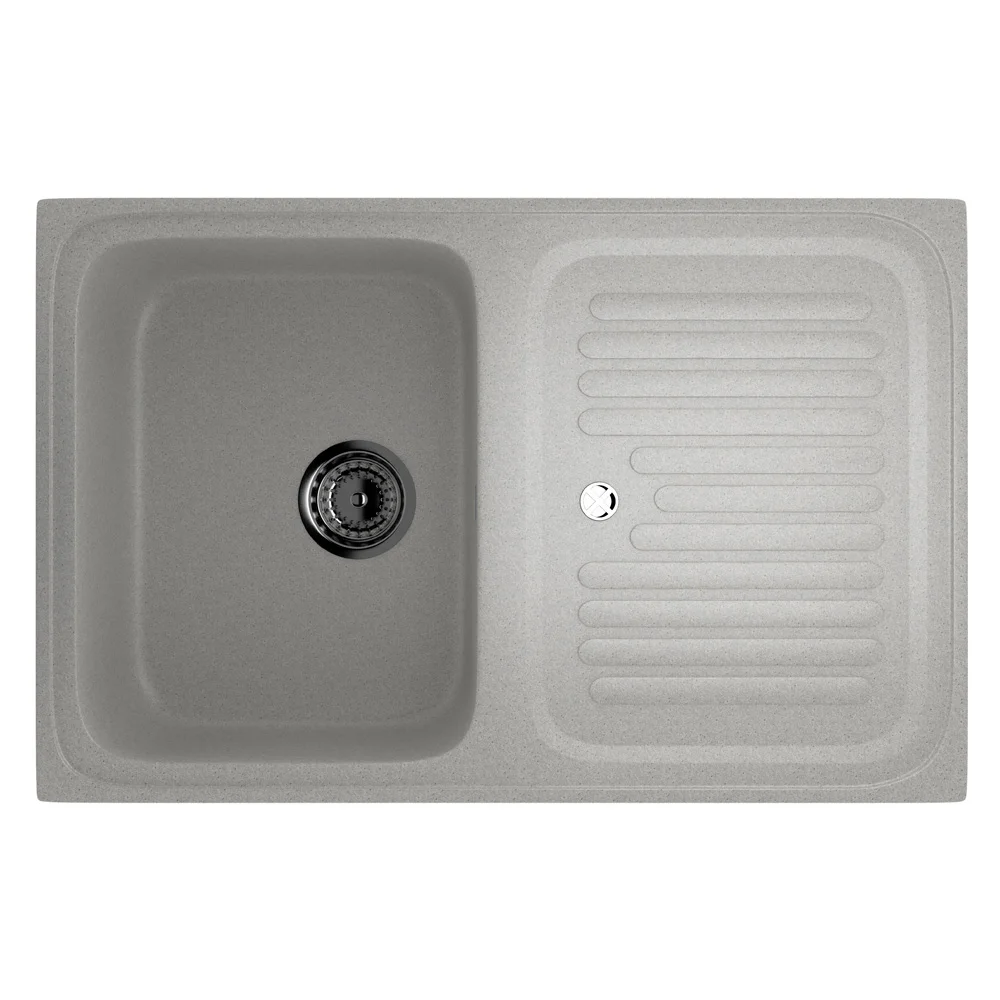Composite reversible one-section kitchen sink ULGRAN U-502