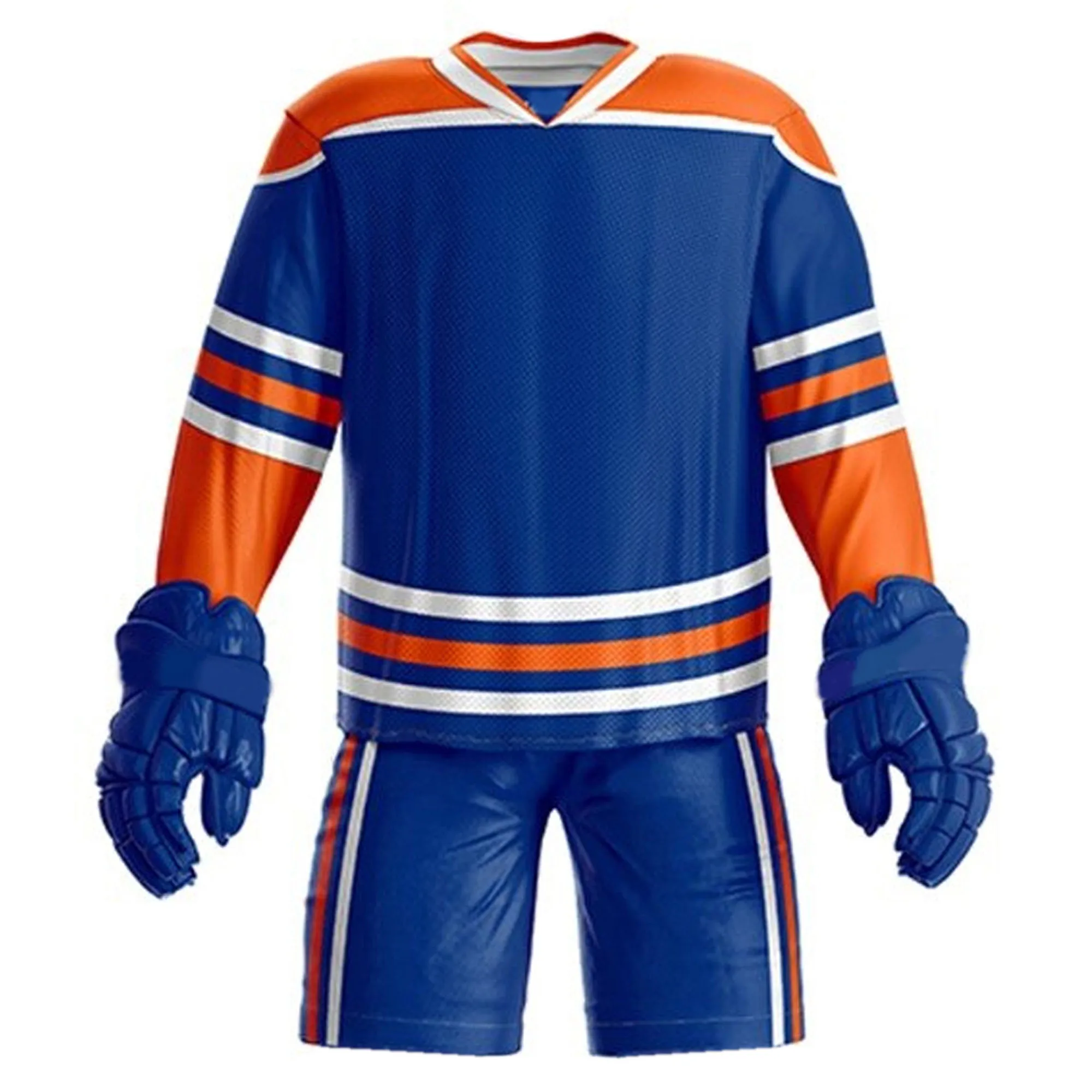Униформа для хоккея с шайбой Высококачественная униформа двусторонняя колледжа