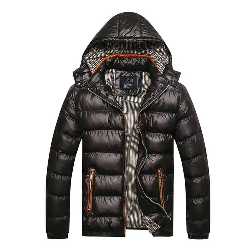 Puffer Jackets Cold Weather Winter Hooded Bubble Puffer Coat Men Down Custom Jackets