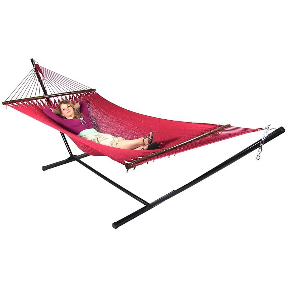 QUILTING  POLYESTER ROPE   OUTDOOR  HAMMOCK PATIO HAMMOCK