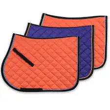 2021 Breathable mesh lining design navy color dressage horse saddle pad