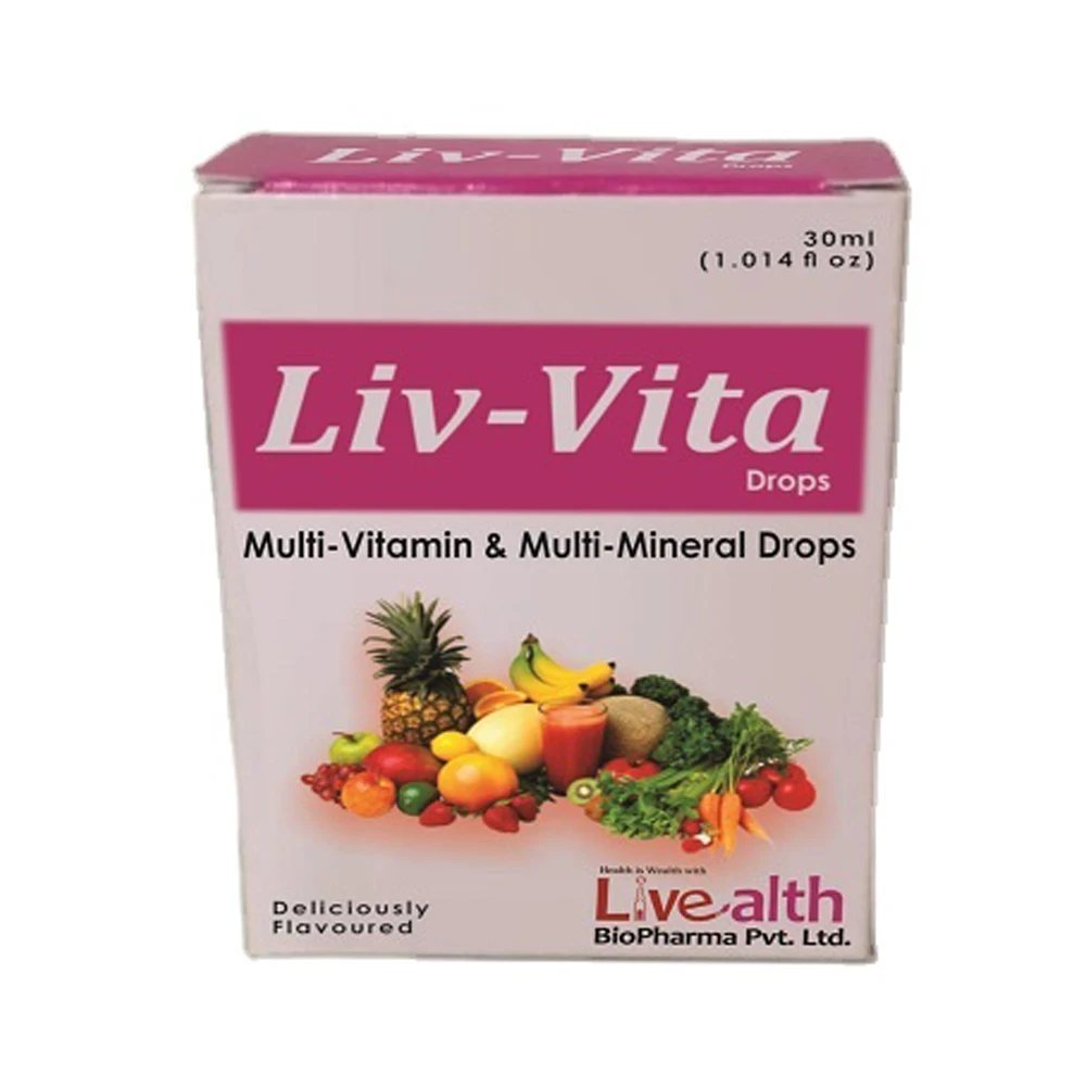 Новые капли с мультивитаминами и минералами Liv-Vita натуральная иммунная система для улучшения мультивитаминов детей