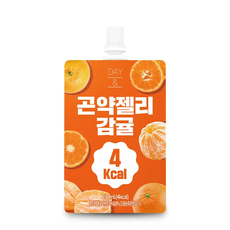 Премиум корейский Конжак желе с насыщенным коллагеном Витамин С + низкокалорийное питание день и мандарин