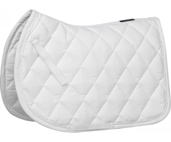 
White All purpose Quilt Saddle Pad 