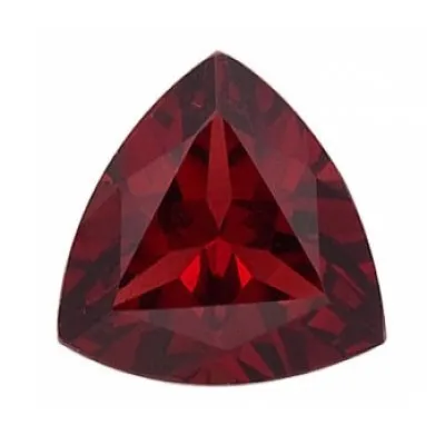 Wholesale 4mm Trillion Cut Natural Almandine/Zambian Red Garnet High Quality Faceted Loose Black IGI Certified per Piece