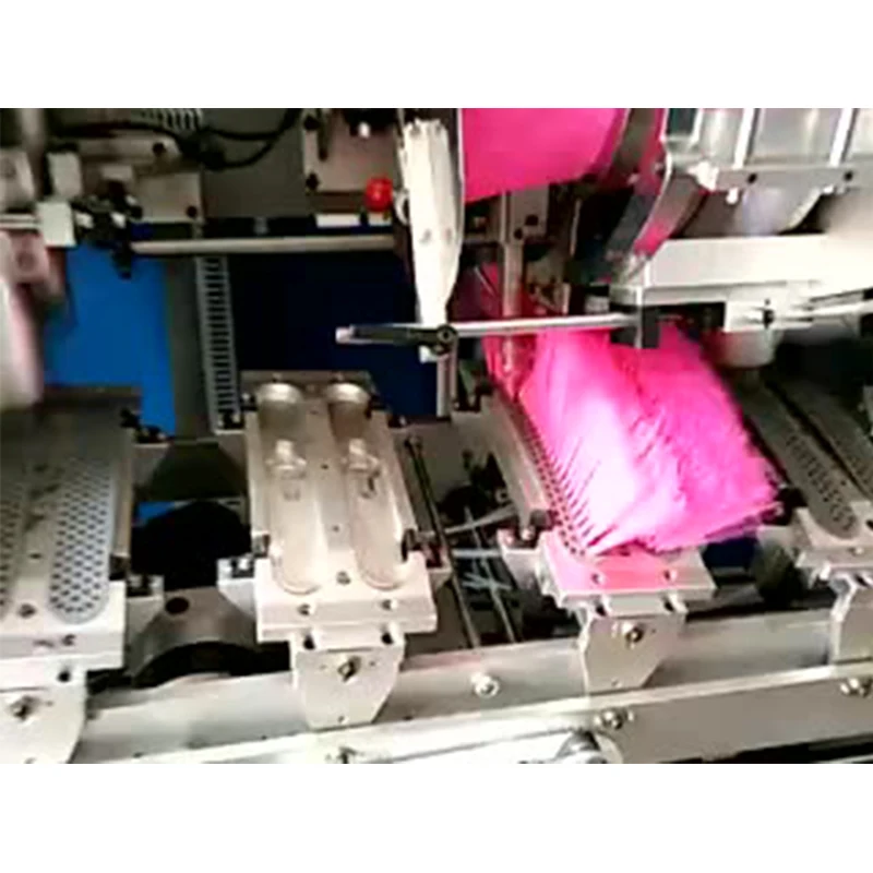 Five-axis five-head drilling and planting machine toilet brush spherical brush hair planting machine