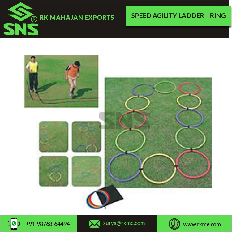 Leading Exporter of High Quality Speed and Agility Training Ladders Set of 12 Flat Rings