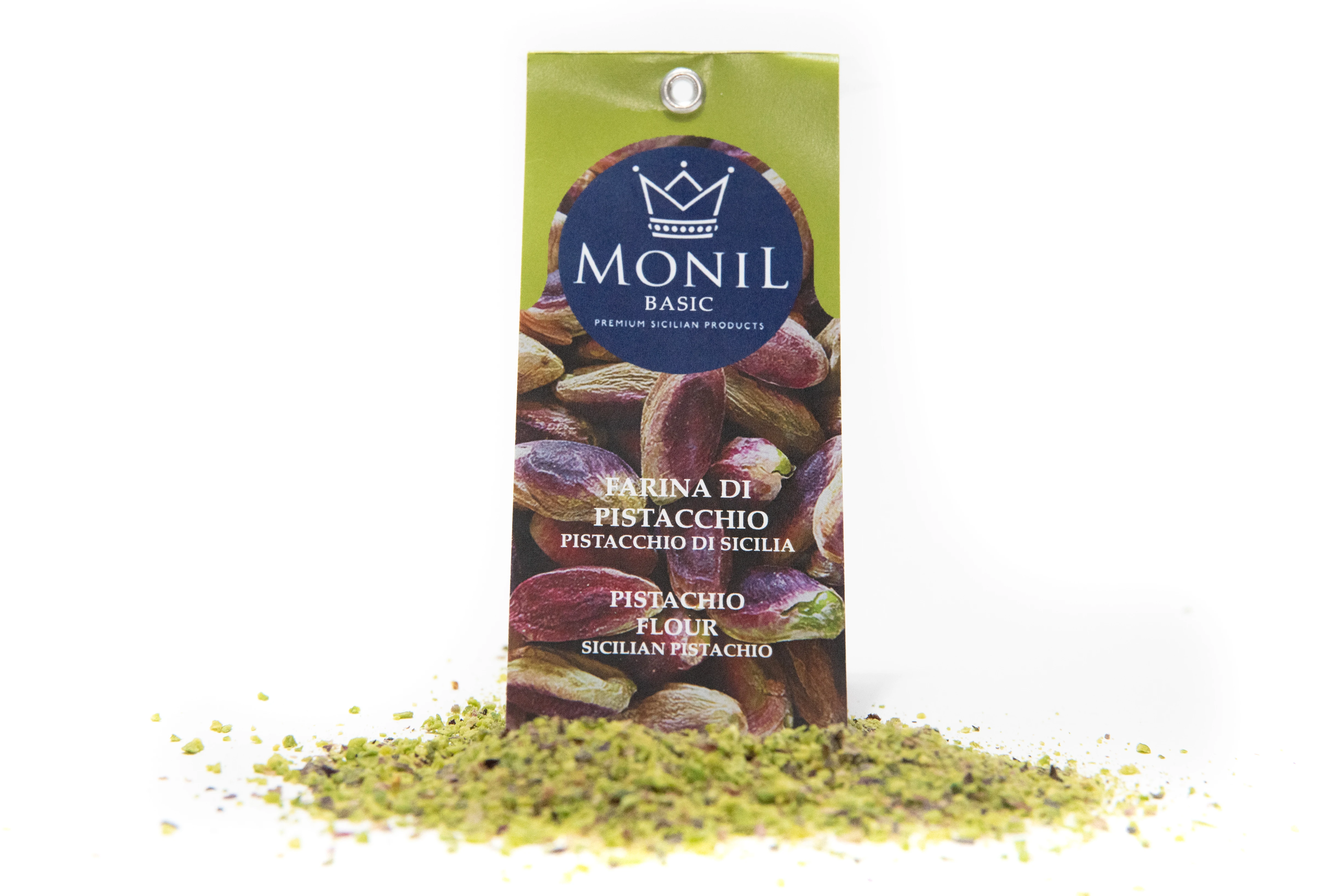 Sicilian pistachio flour 1 kg MONIL Business high quality made in Italy for catering and pastry Horeca