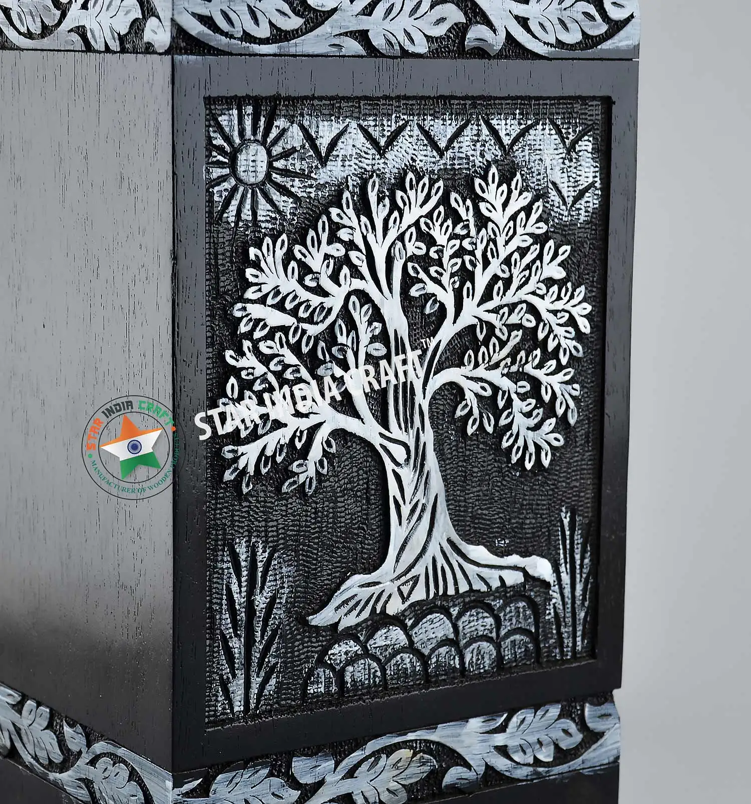 Handcrafted Wooden Urns for human ashes - - Tree of life Funeral urns for pets Dogs Cats - Wooden Box
