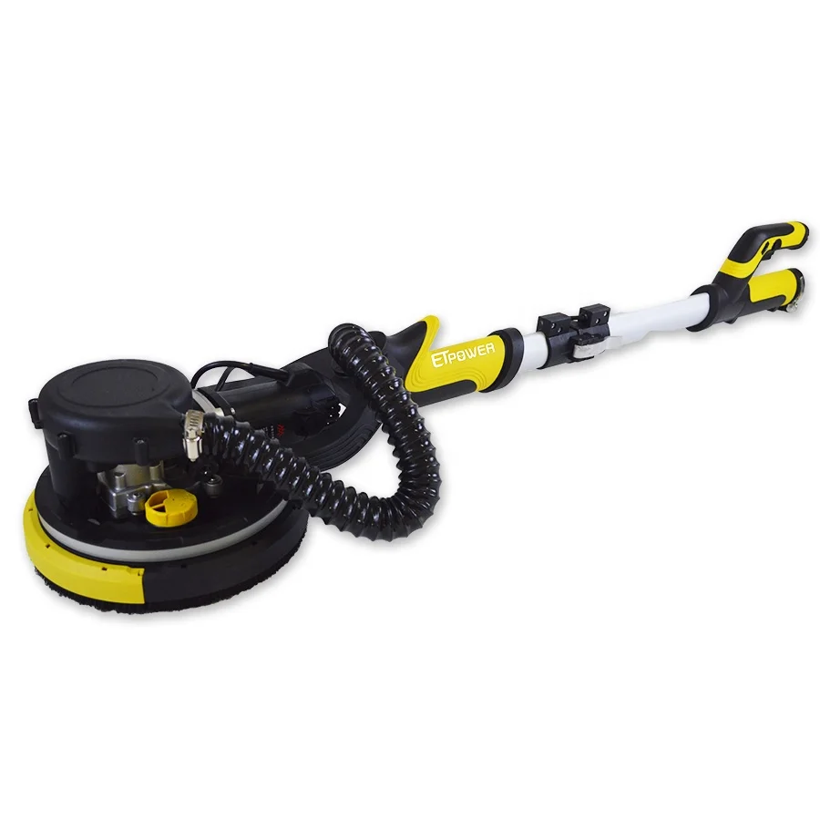 750W 210mm Electric Drywall Sander Extendable Sander Self Vacuum with LED Light Long Pole Wall Grinding Sanding Machine