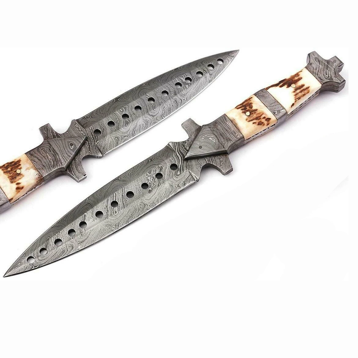 Новейший охотничий нож из Дамаска для выживания Лидер продаж