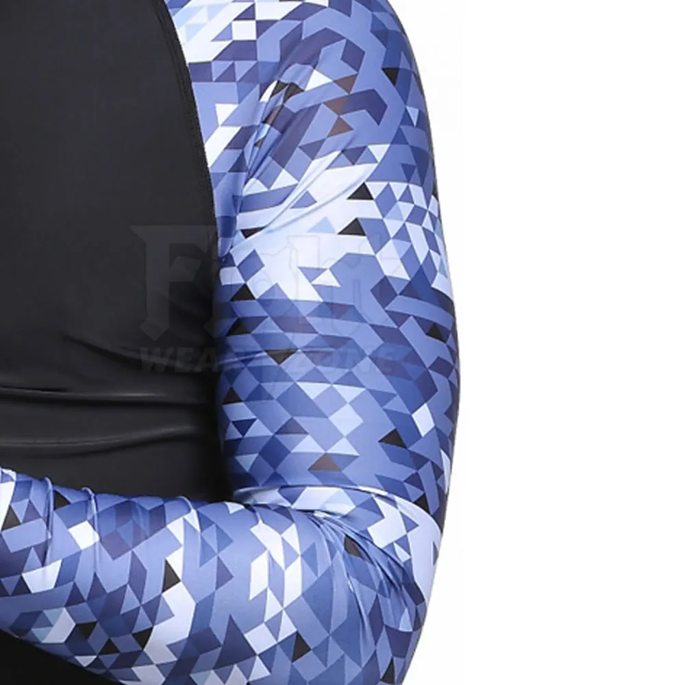 Изготовленные на заказ мужские топы с сублимационной печатью для защиты от УФ-лучей