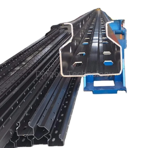 Steel shelving storage pallet upright rack roll forming machine China factory making warehouse supermarket metal