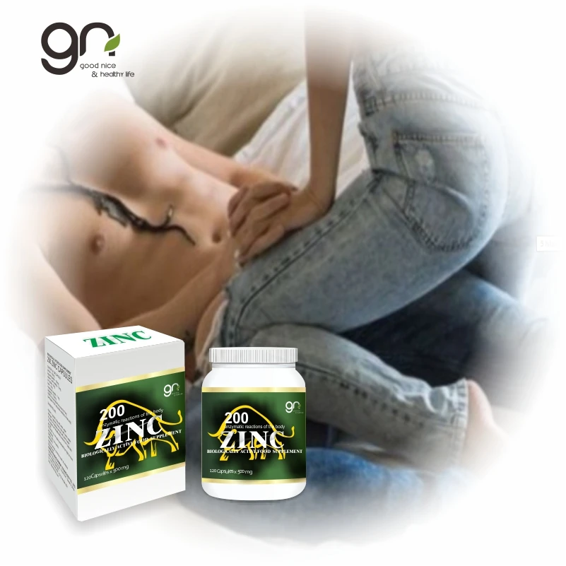 
The Zinc capsules 200 kinds enzymatic reactions of the body effect in biologically active food supplement 