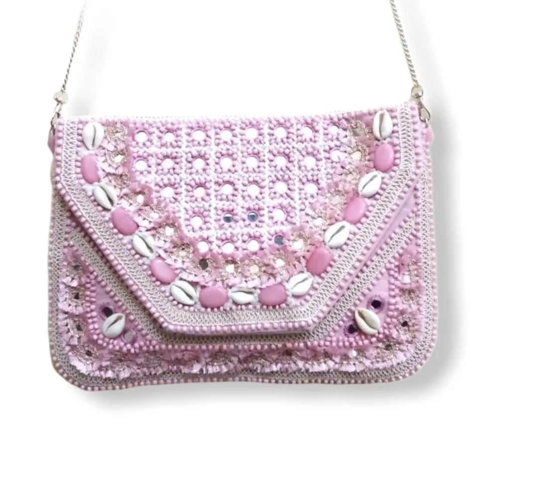 Handmade Indian Boho Banjara Bohemian Clutch and bag