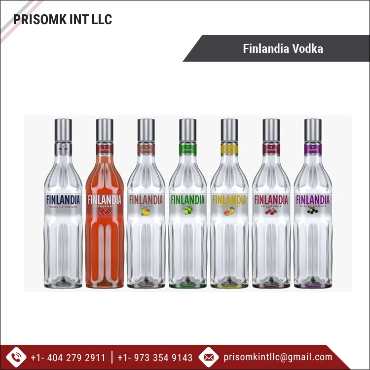 Leading Supplier of Best Quality Hot Selling 40% Alcohol Content Finlandia Vodka Alcoholic Beverage Vodka
