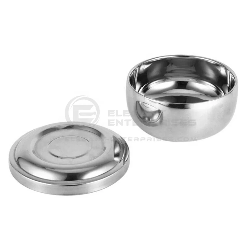 Кружка для бритья с двойным краем чаша инструмент из блестящей нержавеющей стали 30 шт. принимаем Paypal 3-5 рабочих дней Пользовательский