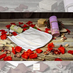 Tanning Removal Mitt Plant Based Viscose Remove Dead Skin and Tan Hammam Vegan Silk Exfoliating Gloves Custom Logo Wholesale