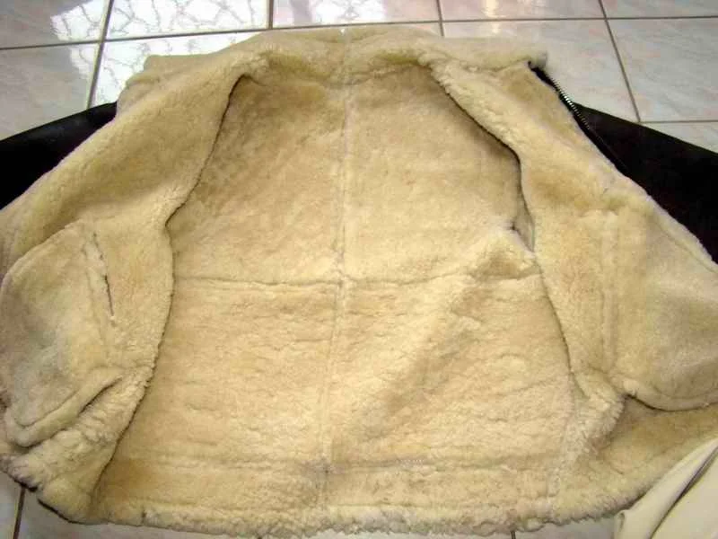 Aviator Style Flying Pilot Sheep Leather Jacket with Fur inside lining for Men and Women SS-4414