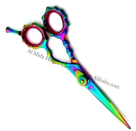 Ножницы для истончения волос в форме сердца с острым прямым лезвием