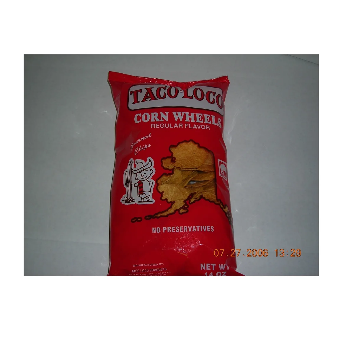 Most Popular Taco Loco Round Corn Chip Wheels Model Number 7820311131