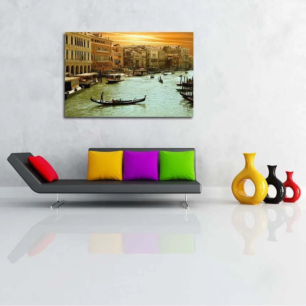 
Expressive Timeless Pitaara Box Venice Grand Cana Canvas Painting Mdf Frame 