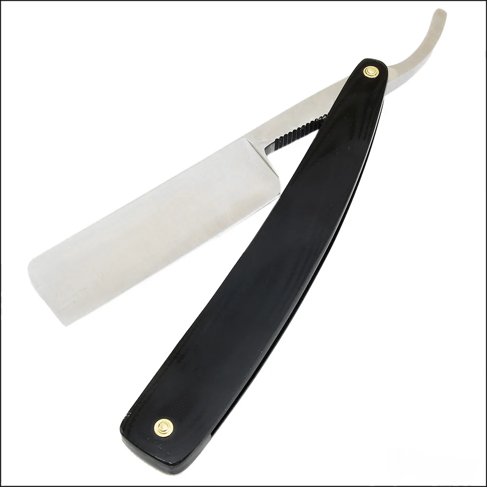 Plastic Handle Barber Shaving Razors With Finger Rest Blue & White Box Style Barber Razors