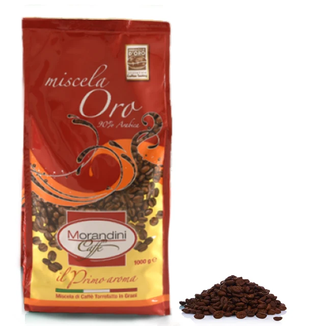 TOP QUALITY 90% Arabica 10% Robusta Made in Italy roasted coffee beans Miscela Oro 1000g whole beans