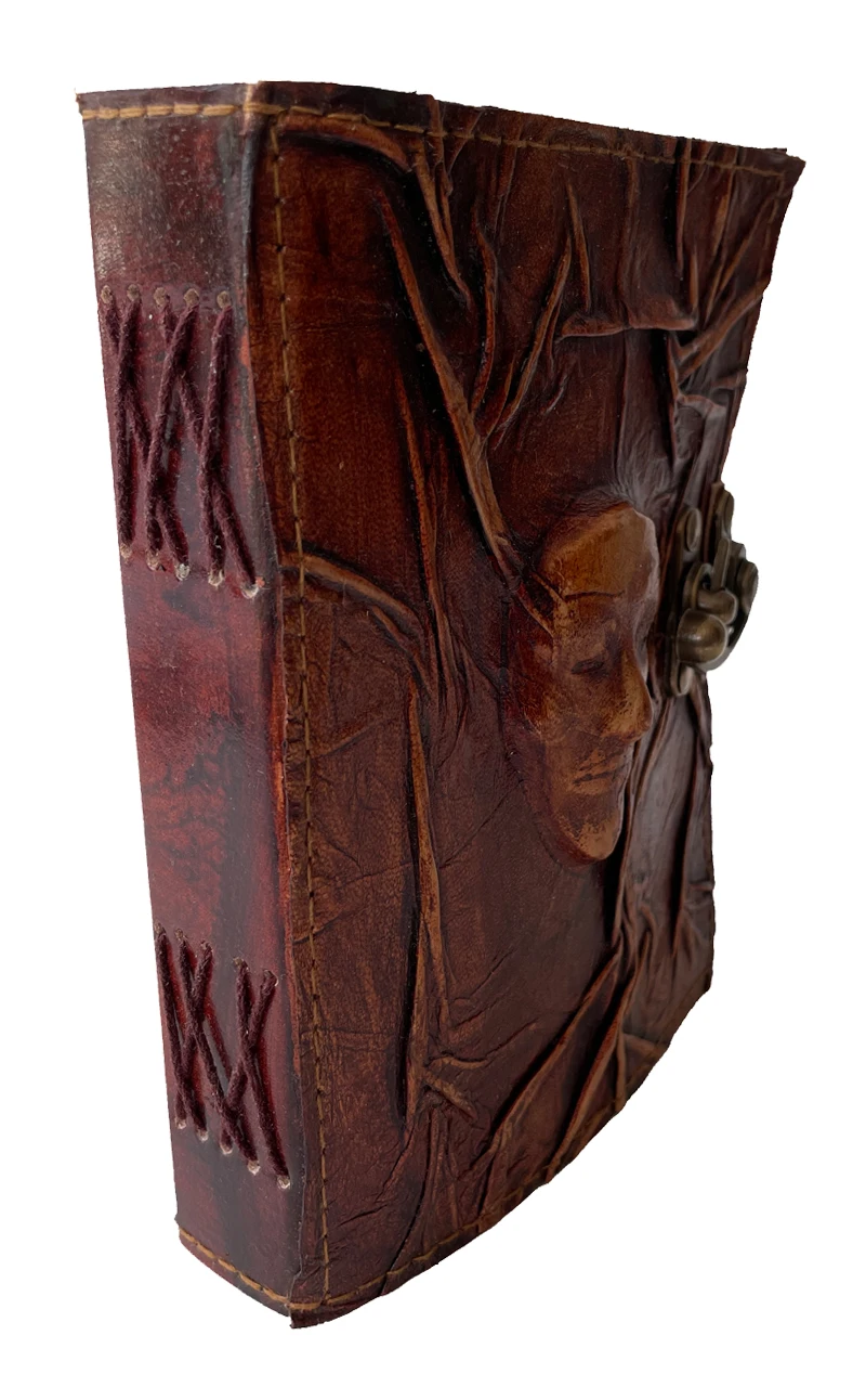 antique horror leather journal handmade vintage brown journal blank book notebook sketchbook diary personalized journal