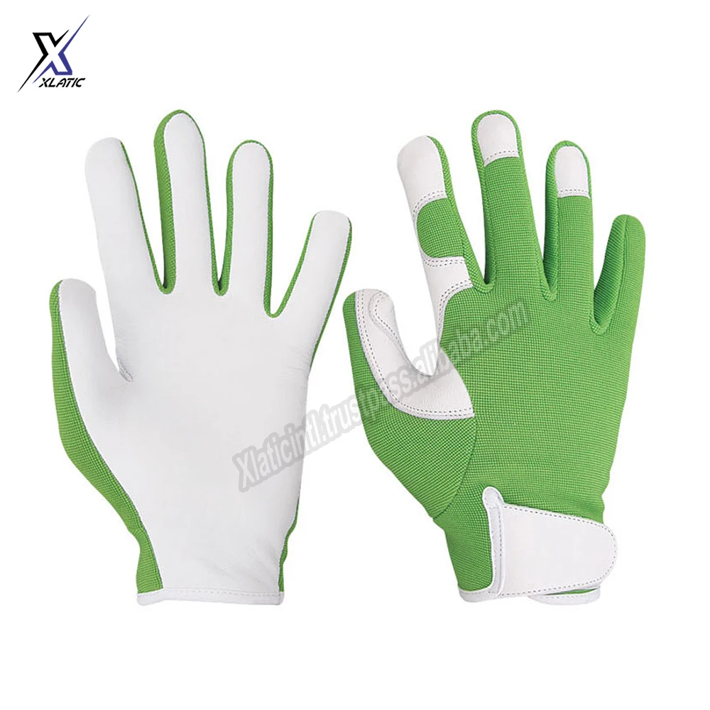 New Arrival Breathable Cowhide Leather Palm Gardening truck driving safety hand working leather glove for home trees plants