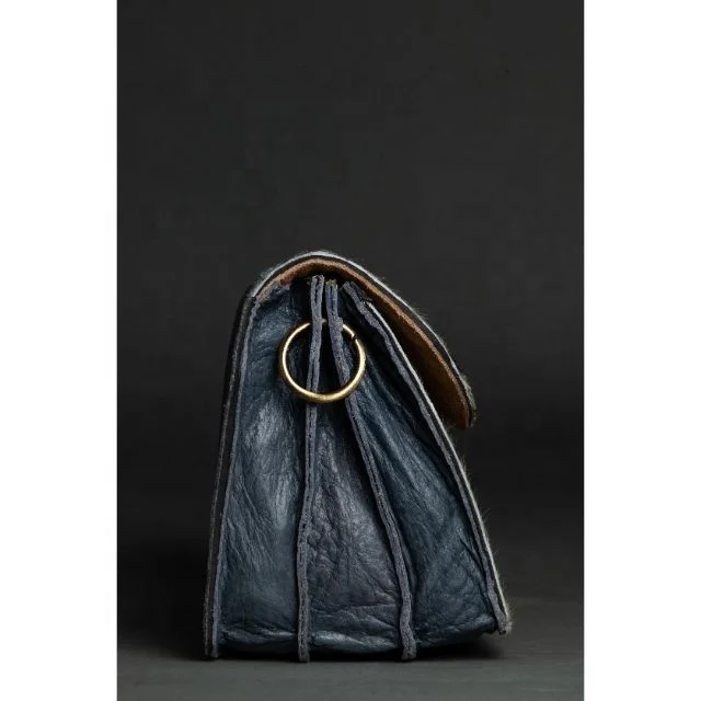 LW Handmade Leather New Style Genuine Fur Leather Cowhide Fur Handbag Shoulder Sling Bag For Women