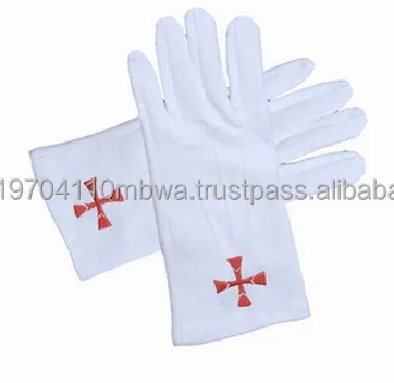  Knights Of Templar Regalia masonic white cotton