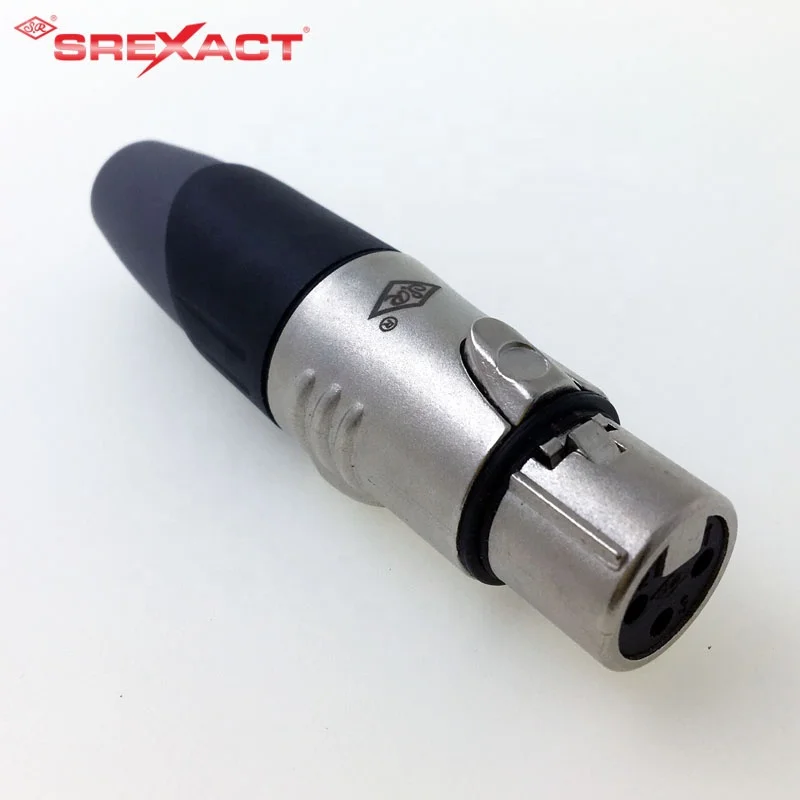 Professional audio 3 pin xlr xlr female connector