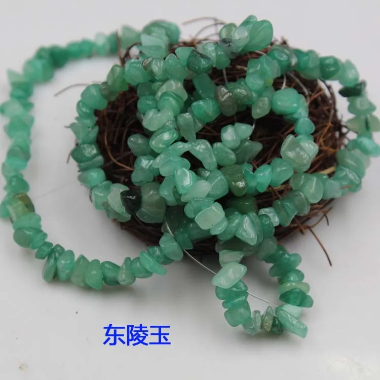 Natural crystal stone irregular with hole DIY jewelry bracelet necklace bead material