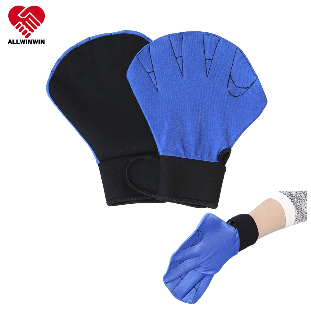 
ALLWINWIN SWG02 Swim Gloves - Finger Closed Mitts Aqua Fitness 