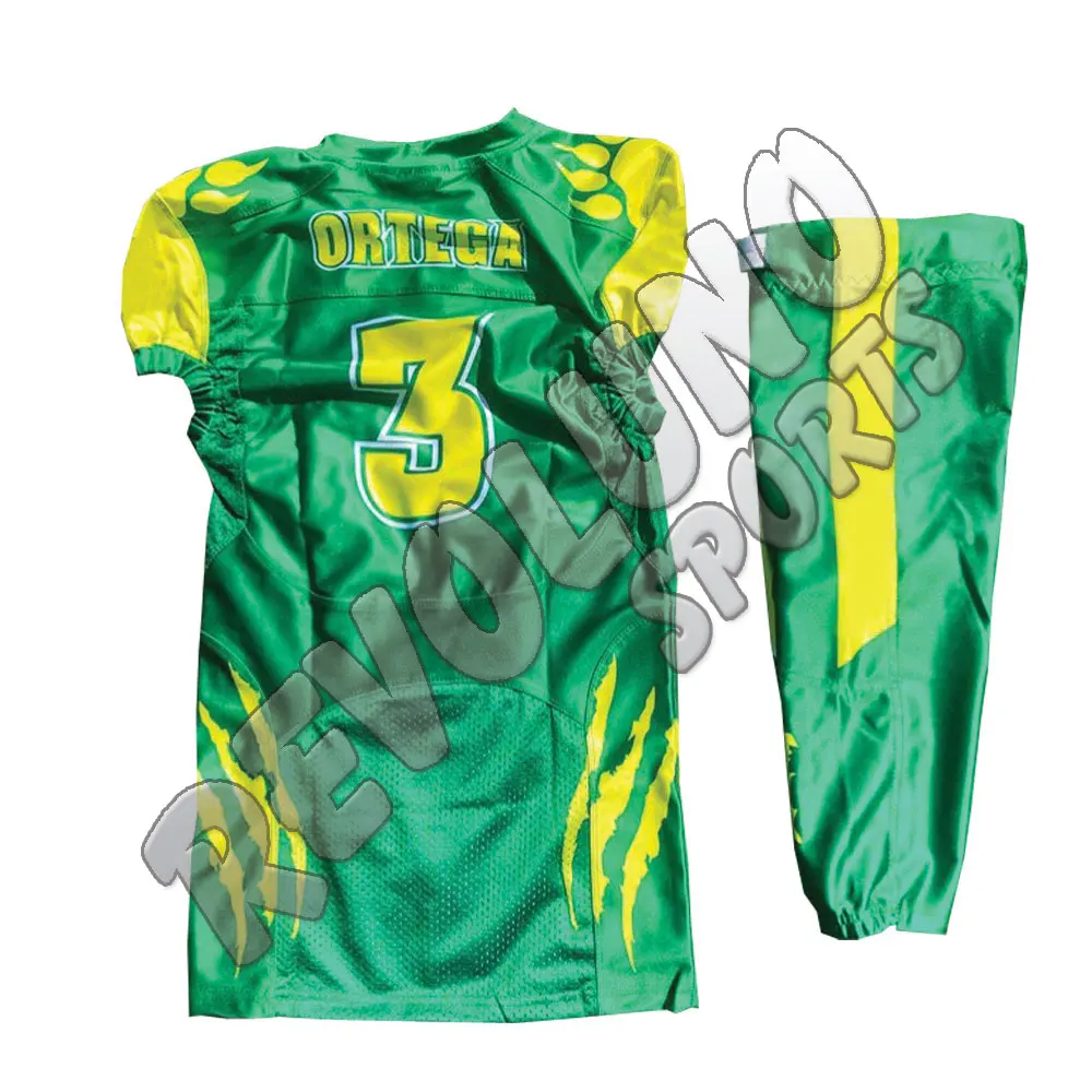 Youth American Football Uniform Custom Design Jersey Hoodies Football Uniforms 7v7 Duffel Bag Shorts Shirts