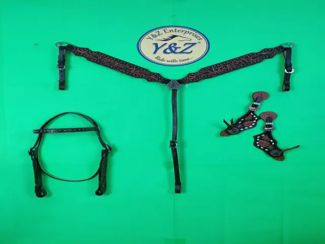 Y&Z High Premium Quality Leather Horse Bridle Available in Multiple Colors Hand Tooled Saddles Wholesale Price