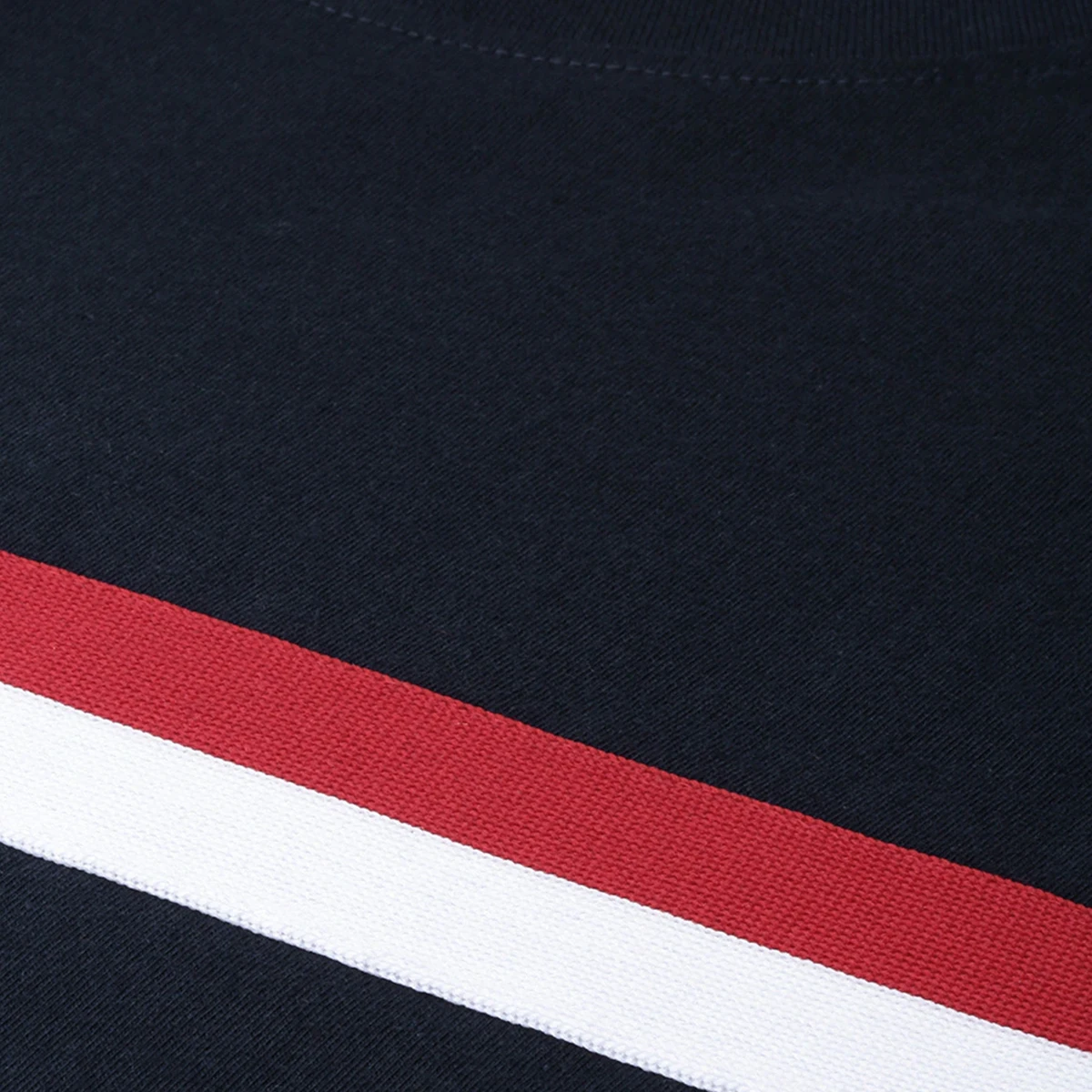 Navy Blue & Red Striped Cotton T-Shirt Wholesale Best Quality New Design Men Long Sleeve T-Shirts By XAPATA SPORTS