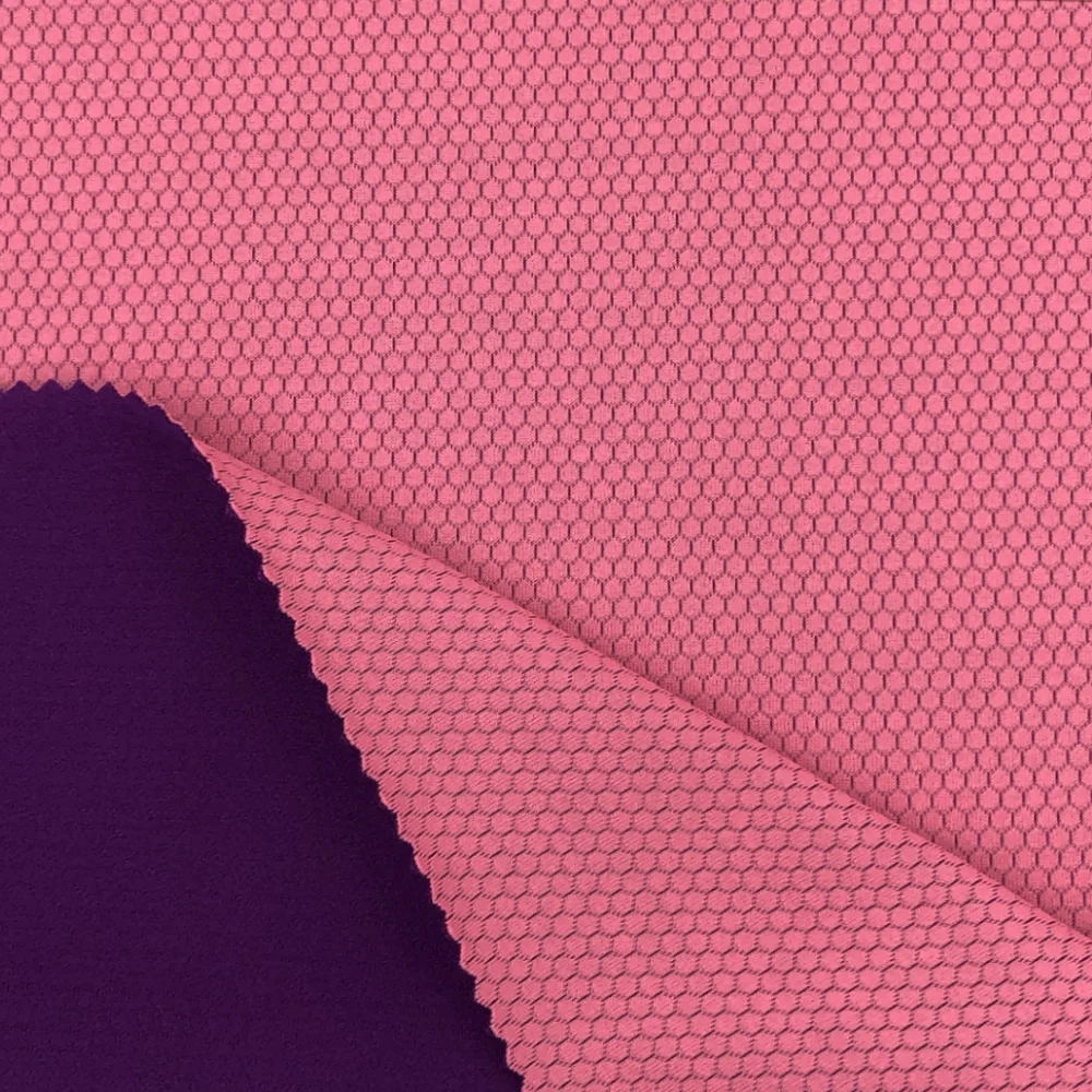 Unique Design 94%POLYESTER 6%SPANDEX Piece Dye Interlock Fabric with Wicking Brush Finish