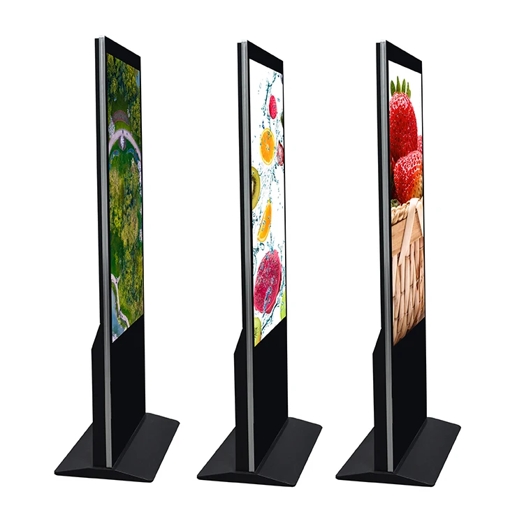 43 49 55 65 inches floor stand lcd display touch screen indoor android advertising tv totem digital signage