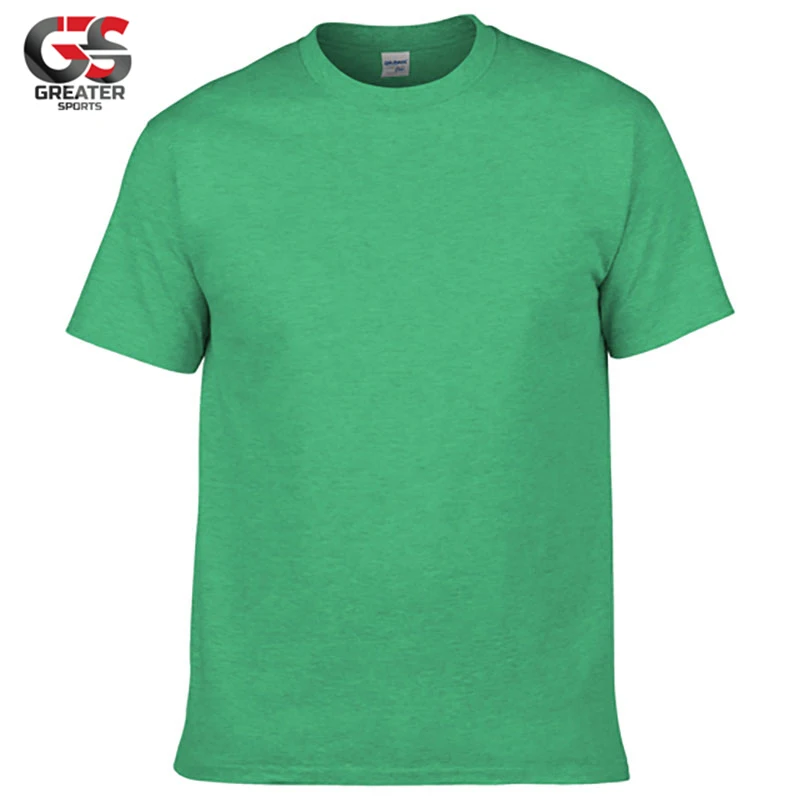  Высококачественная однотонная хлопковая футболка на заказ 100% хлопок унисекс с принтом